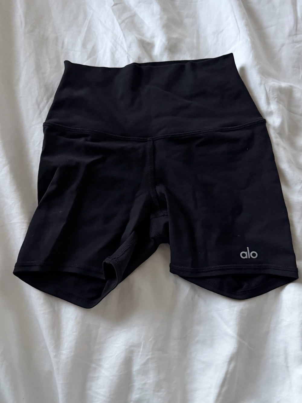 ALO Yoga Black High-Waist Athletic Shorts